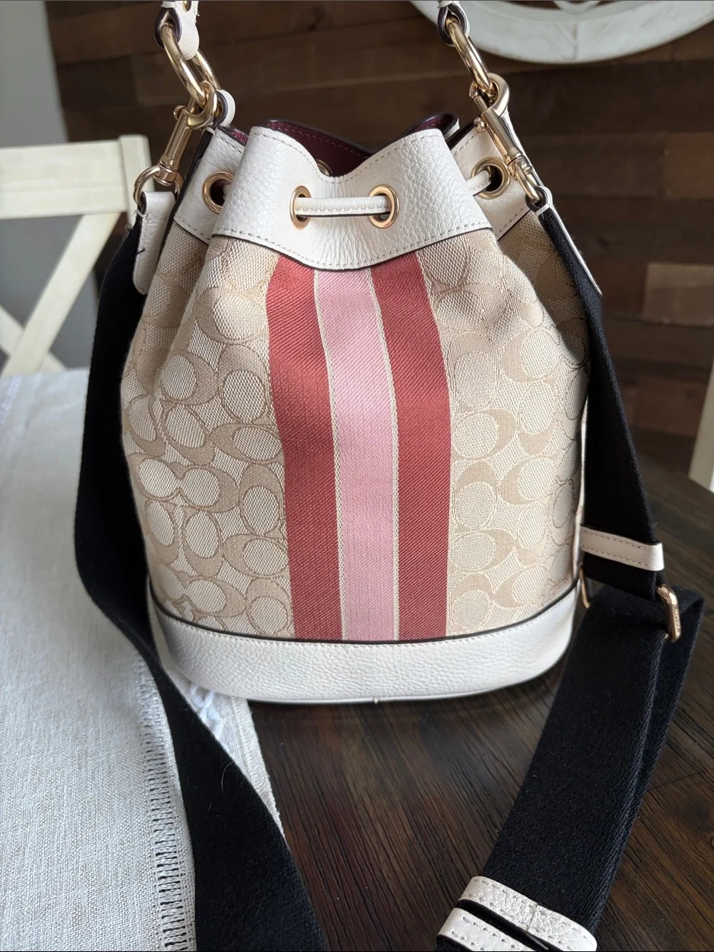 Coach Dempsey Drawstring Bucket Bag - Picture 2 of 13